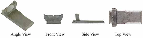 Rear sight,
with extra long base,
wax cast steel